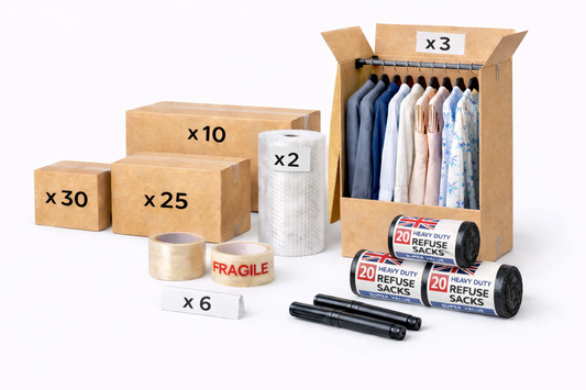 4-5 Bed House Moving Kit — Large House Complete Packing Bundle