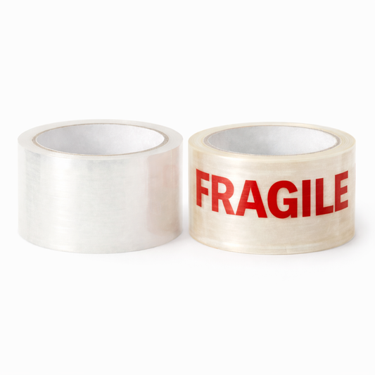 Packing Tape - Clear & Fragile Tape - Combo Pack